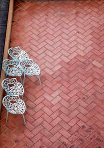 Terrasse, Stühle, Florenz, Toskana, Italien Terrasse, Stühle, Florenz, Toskana, Italien